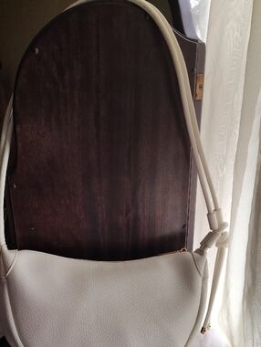 Anthropology White Mali & Lili Shoulder Bag - Unbranded Elegant Pebbled Leather